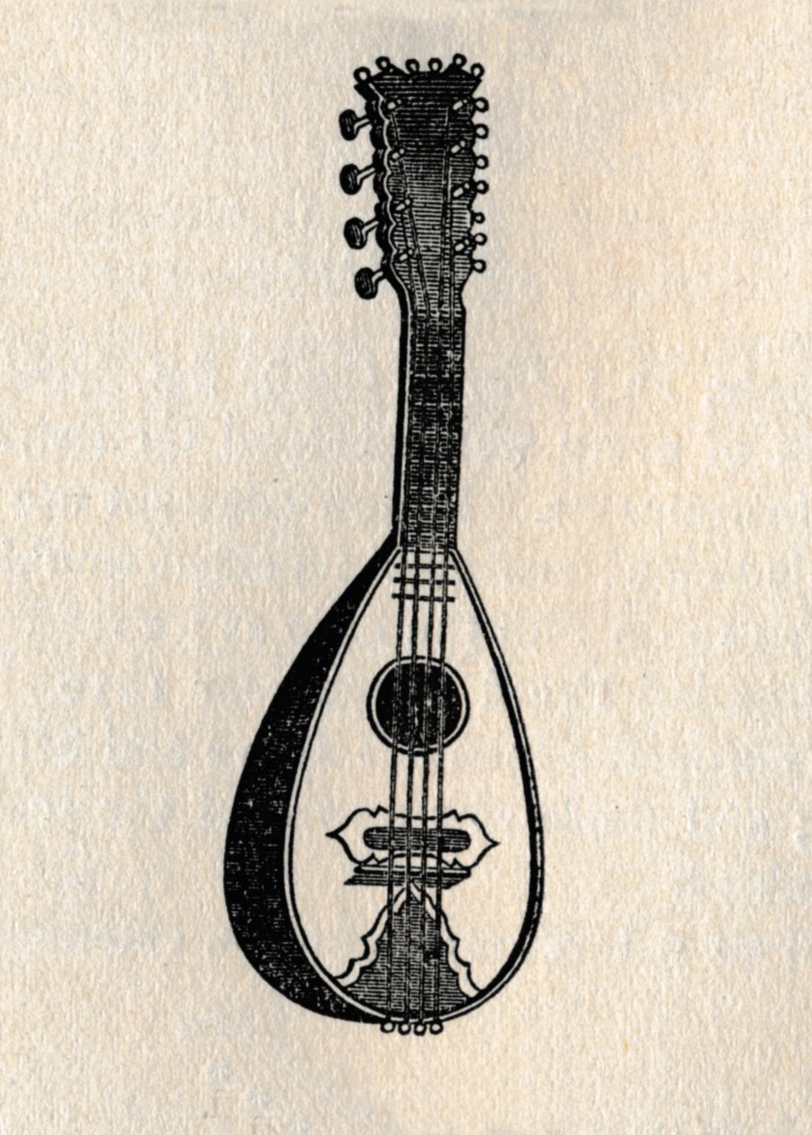 A mandolin, 1895. alkotó: Unbekannt