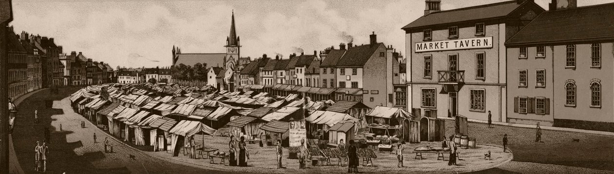 A piactér, 1880. alkotó: Unbekannt