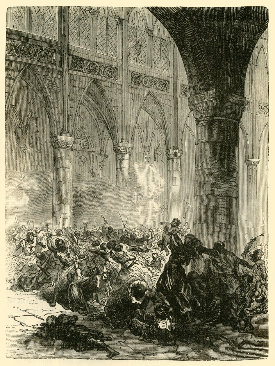 A beziersi mészárlás, 1209, 1890. alkotó: Unbekannt