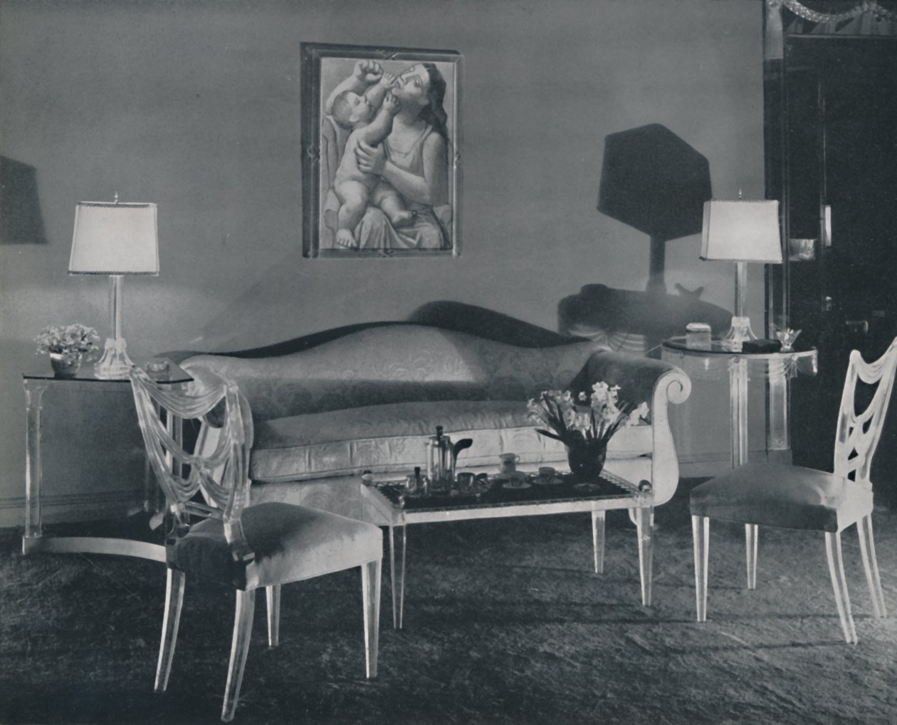 A modern nappali, 1942. alkotó: Unbekannt