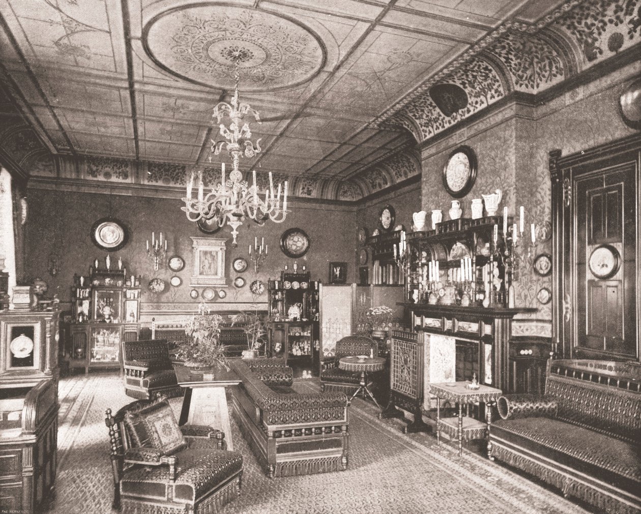 Reggeli szoba, Clarence House, London, 1894. alkotó: Unbekannt