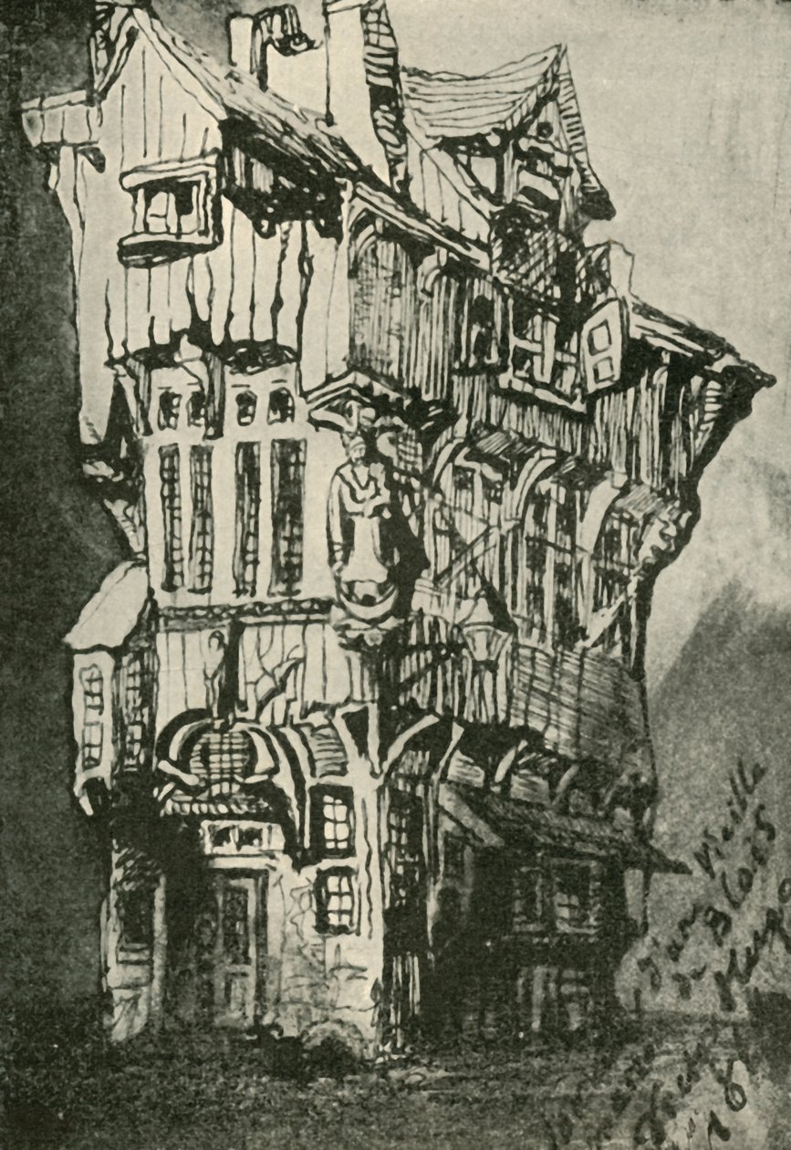 A régi ház Bloisban, 19. század, 1902 alkotó: Unbekannt
