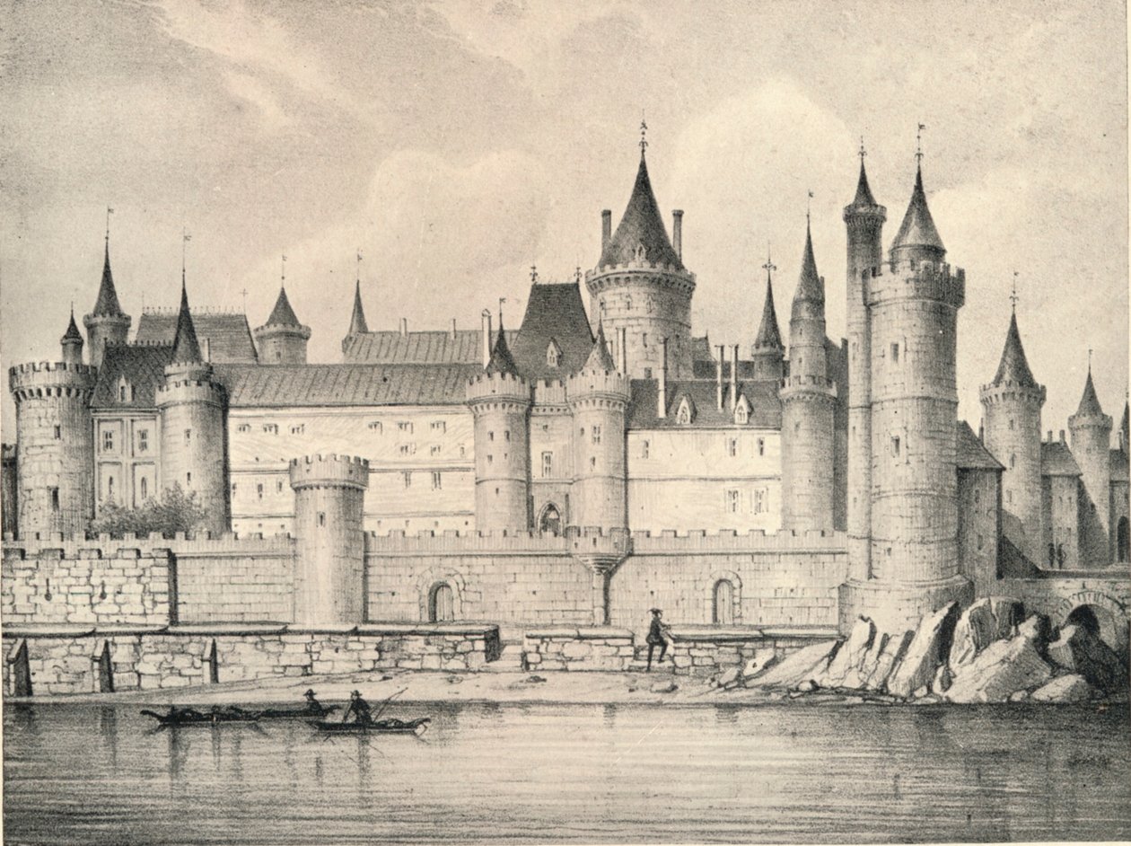 A régi Louvre 1670-ben, 1915-ben alkotó: Unbekannt