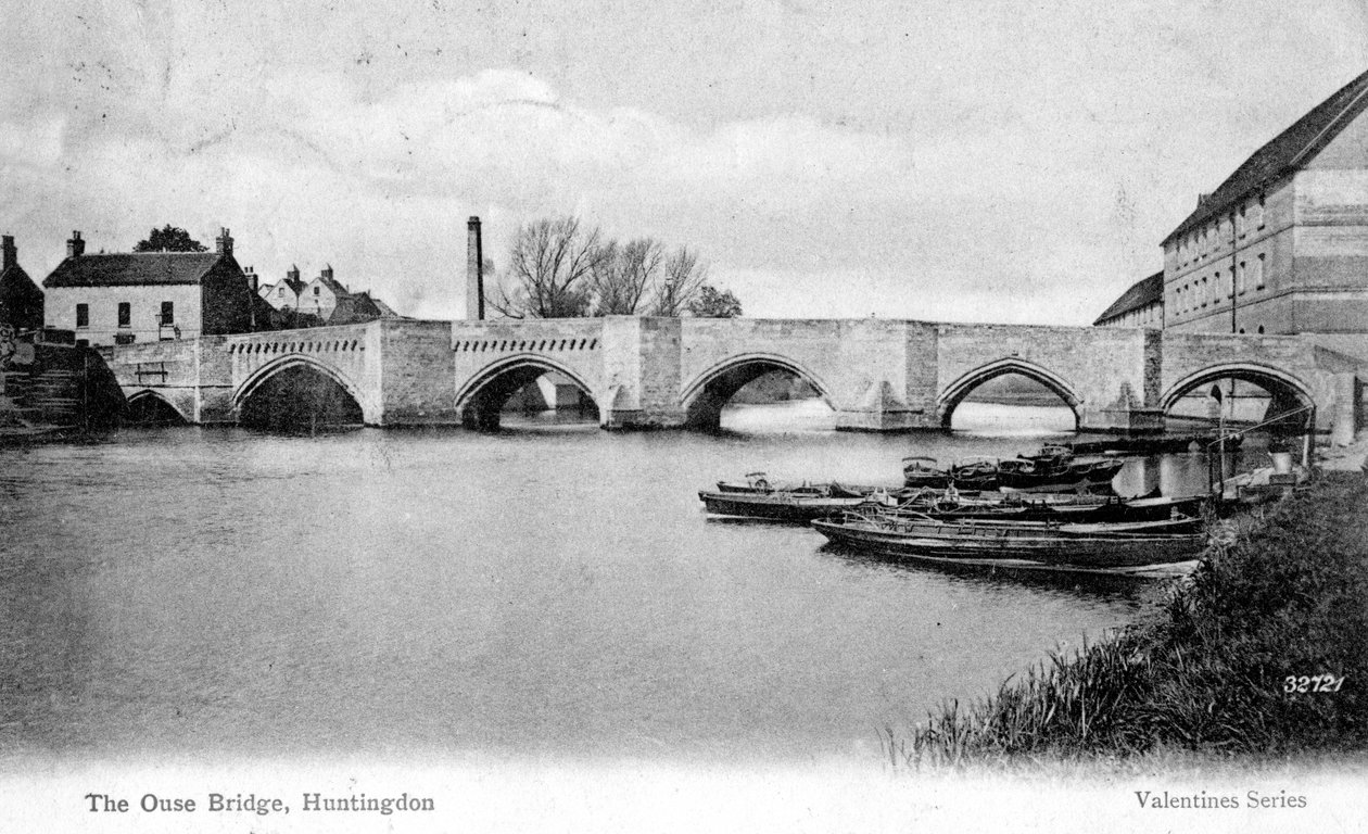 Az Ouse-híd, Huntingdon, Cambridgeshire, 1905 alkotó: Unbekannt