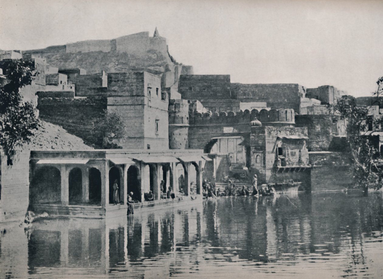 A Padma Sagar tank Jodhpurban, 1936. alkotó: Unbekannt