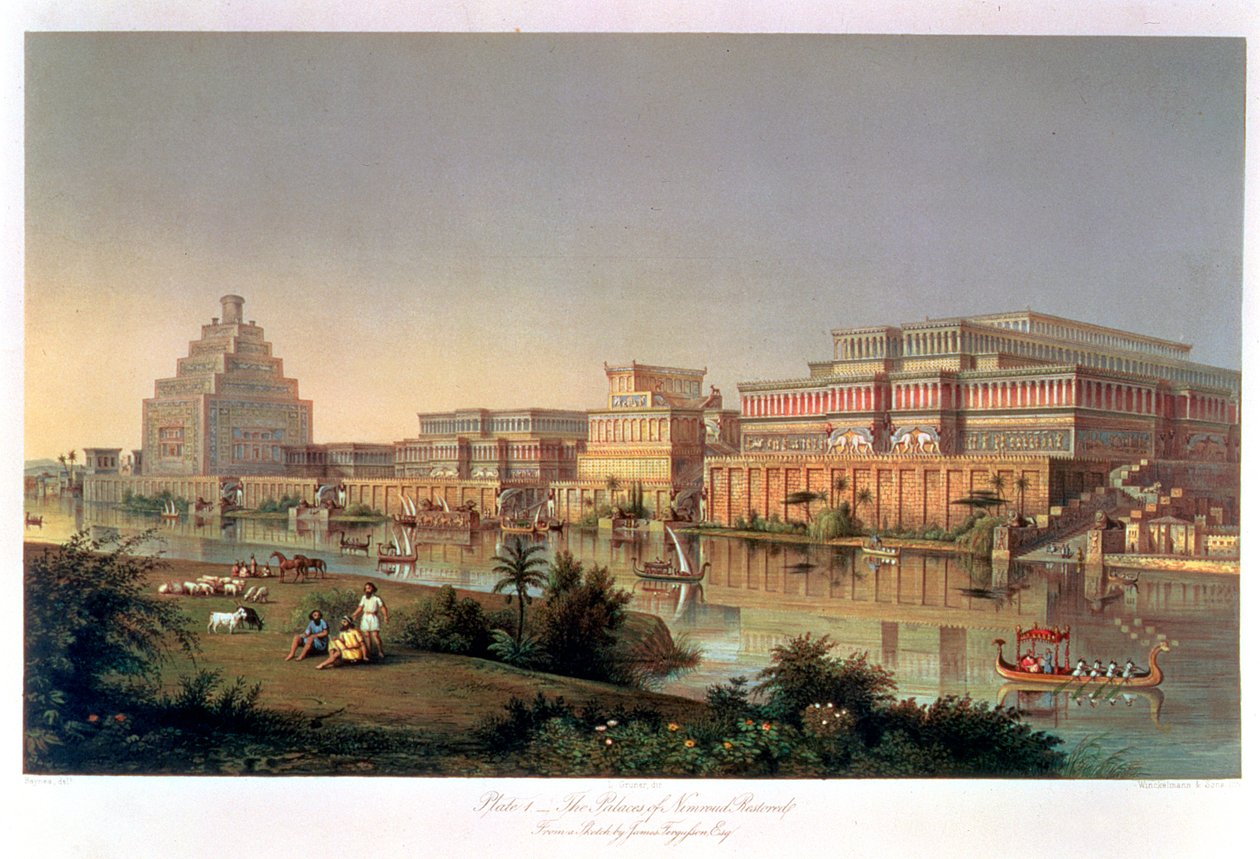 „A Nimrud palotáit helyreállították”, 1853 alkotó: Unbekannt