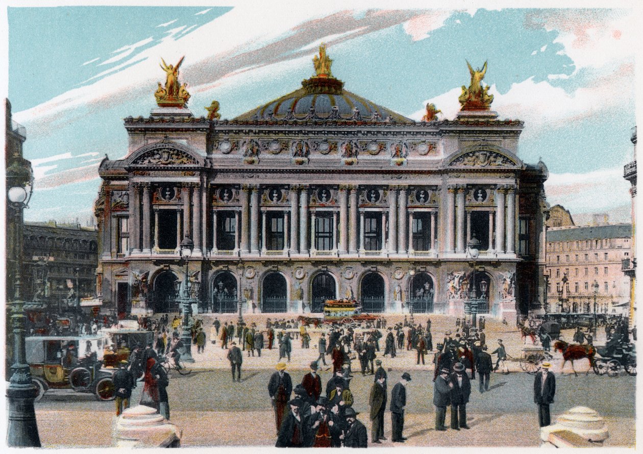 A Palais Garnier, Párizs, 1900 alkotó: Unbekannt