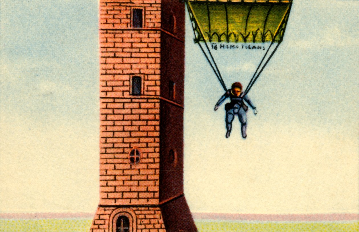 Fauste Veranzio ejtőernyője, 1617, 1932. alkotó: Unbekannt