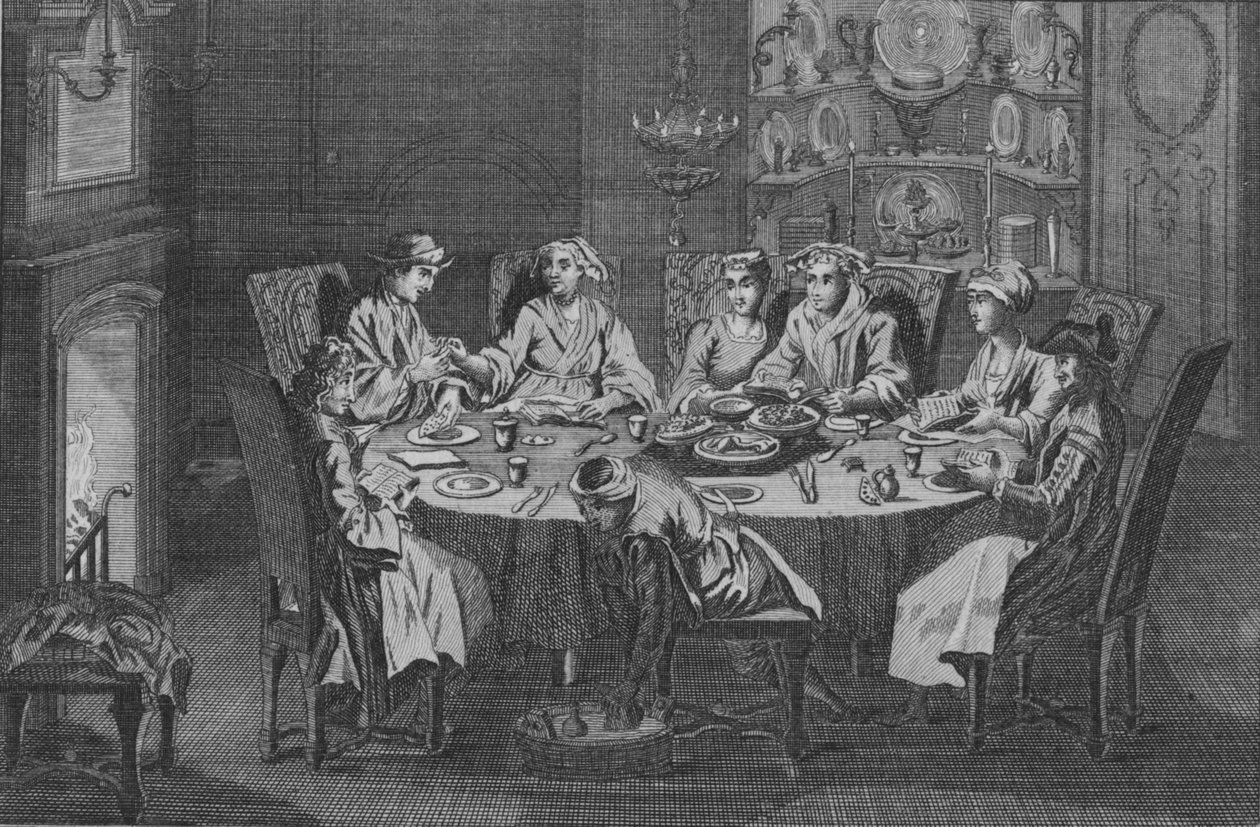 A portugál zsidók húsvétja, 1730-as évek. alkotó: Unbekannt