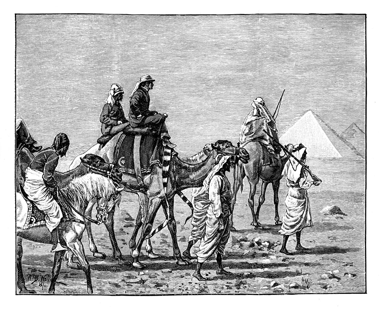 A walesi herceg a piramisoknál, 1861 alkotó: Unbekannt