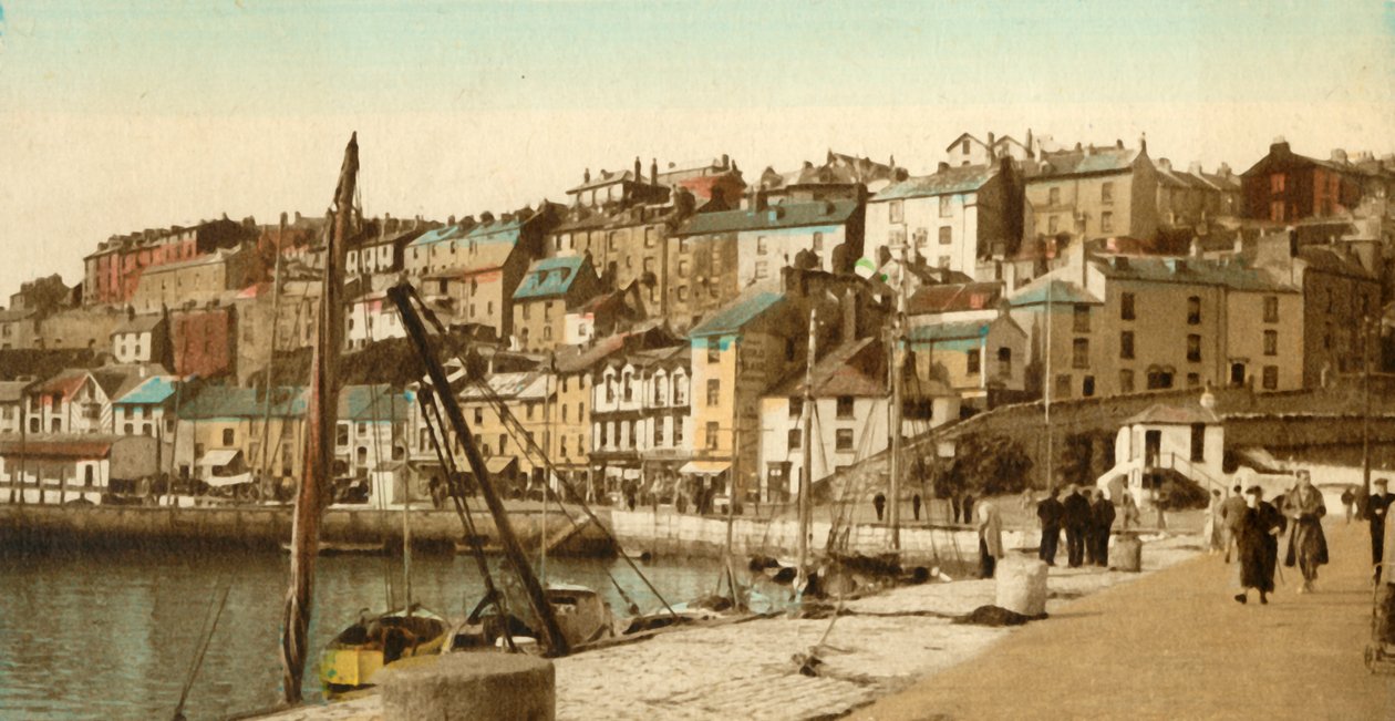 The Quayside, Brixham, 1940-es évek. alkotó: Unbekannt