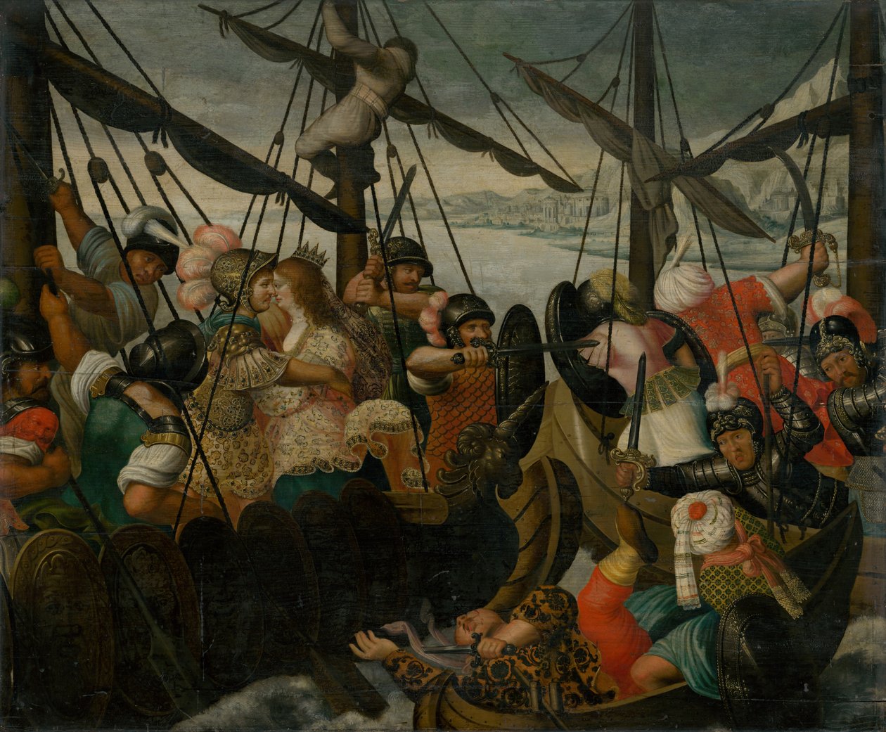 Helen megerőszakolása c. 1550. alkotó: Unbekannt