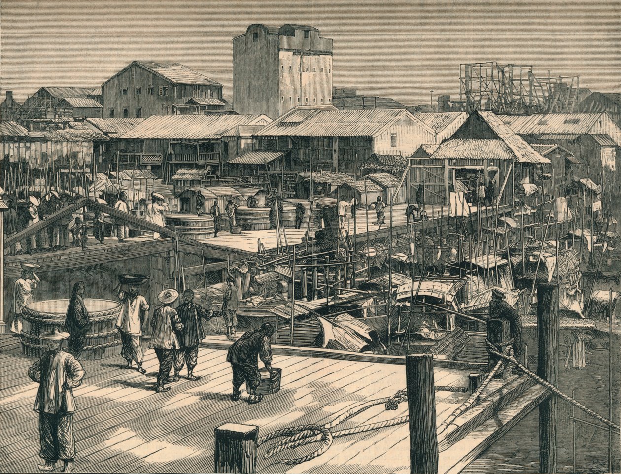 The Recent Riots at Canton, 1883. alkotó: Unbekannt