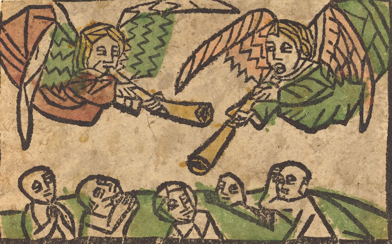 A halottak feltámadása, c. 14601470. alkotó: Unbekannt