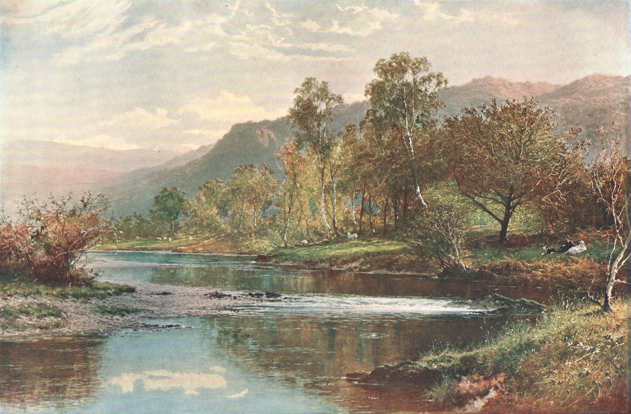 A Derwent vízbe befutó folyó, c1902. alkotó: Unbekannt