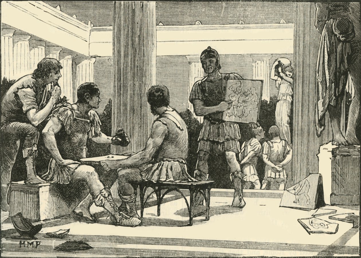A rómaiak Korinthusban, 1890. alkotó: Unbekannt