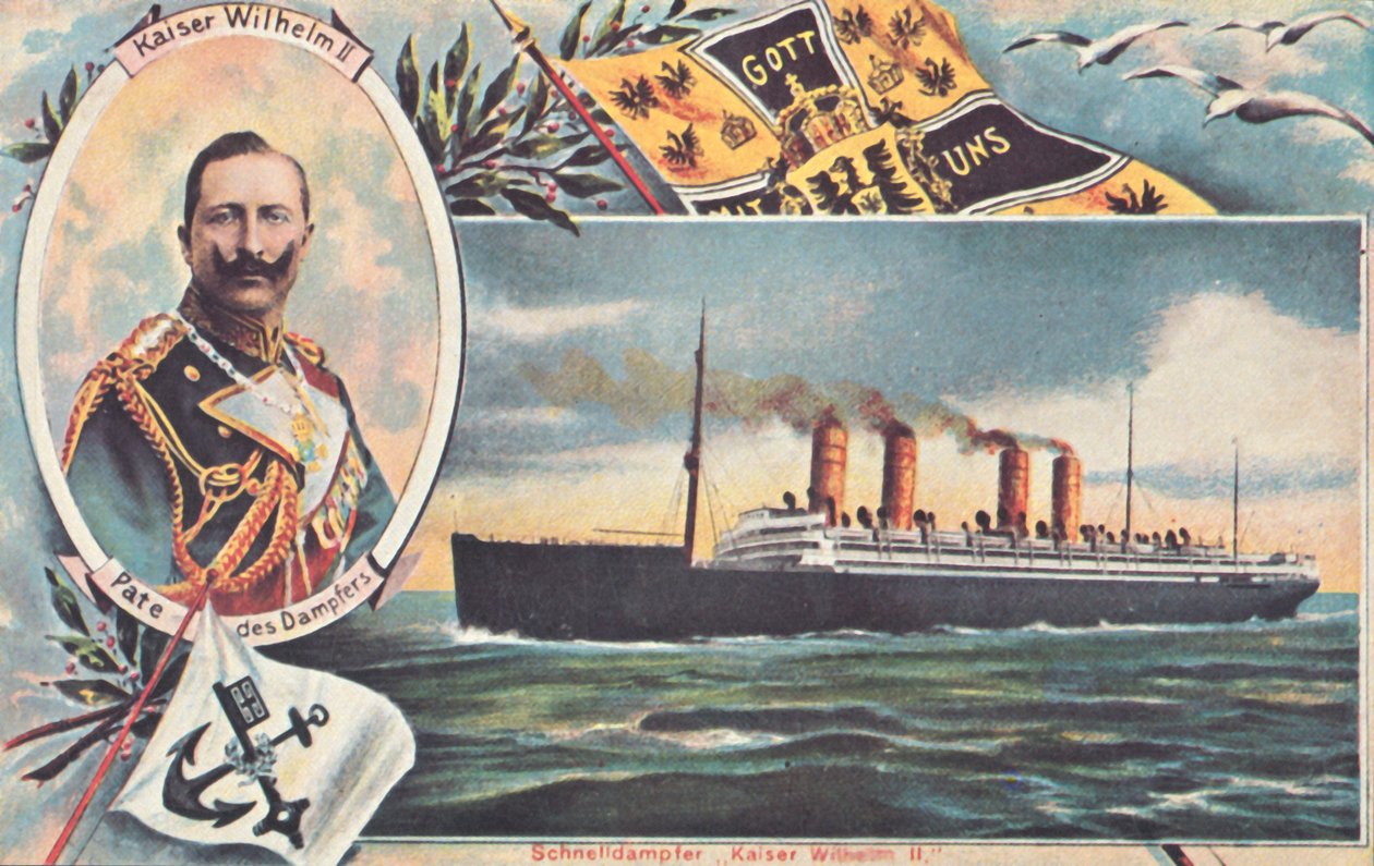 II. Vilmos SS Kaiser, 1910. alkotó: Unbekannt