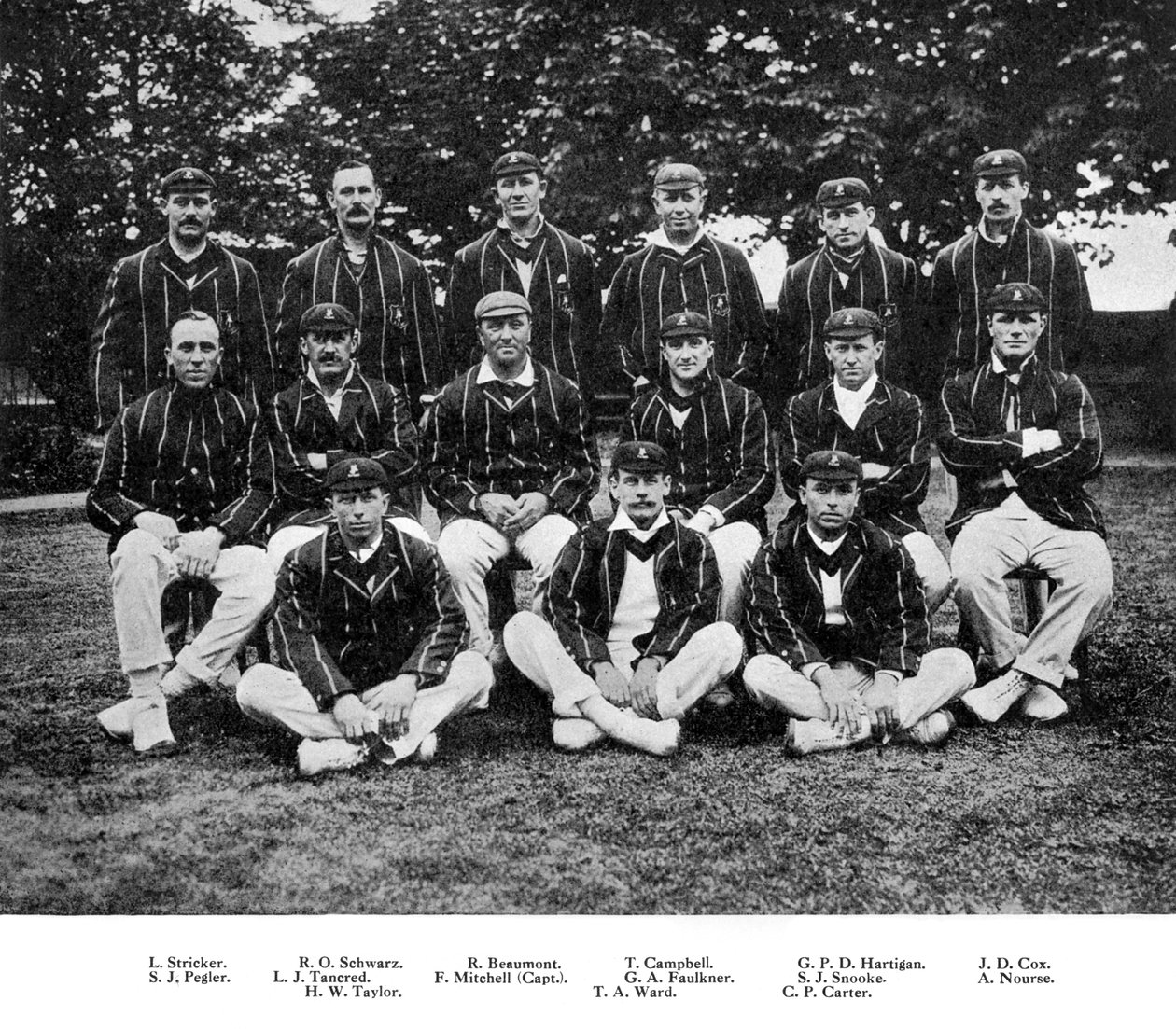 A dél-afrikai krikettcsapat 1912-ben alkotó: Unbekannt