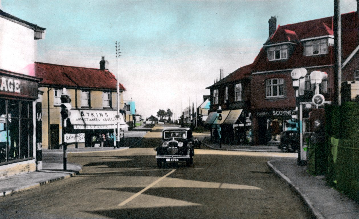 The Square, Braunton, Devon, XX. század eleje alkotó: Unbekannt