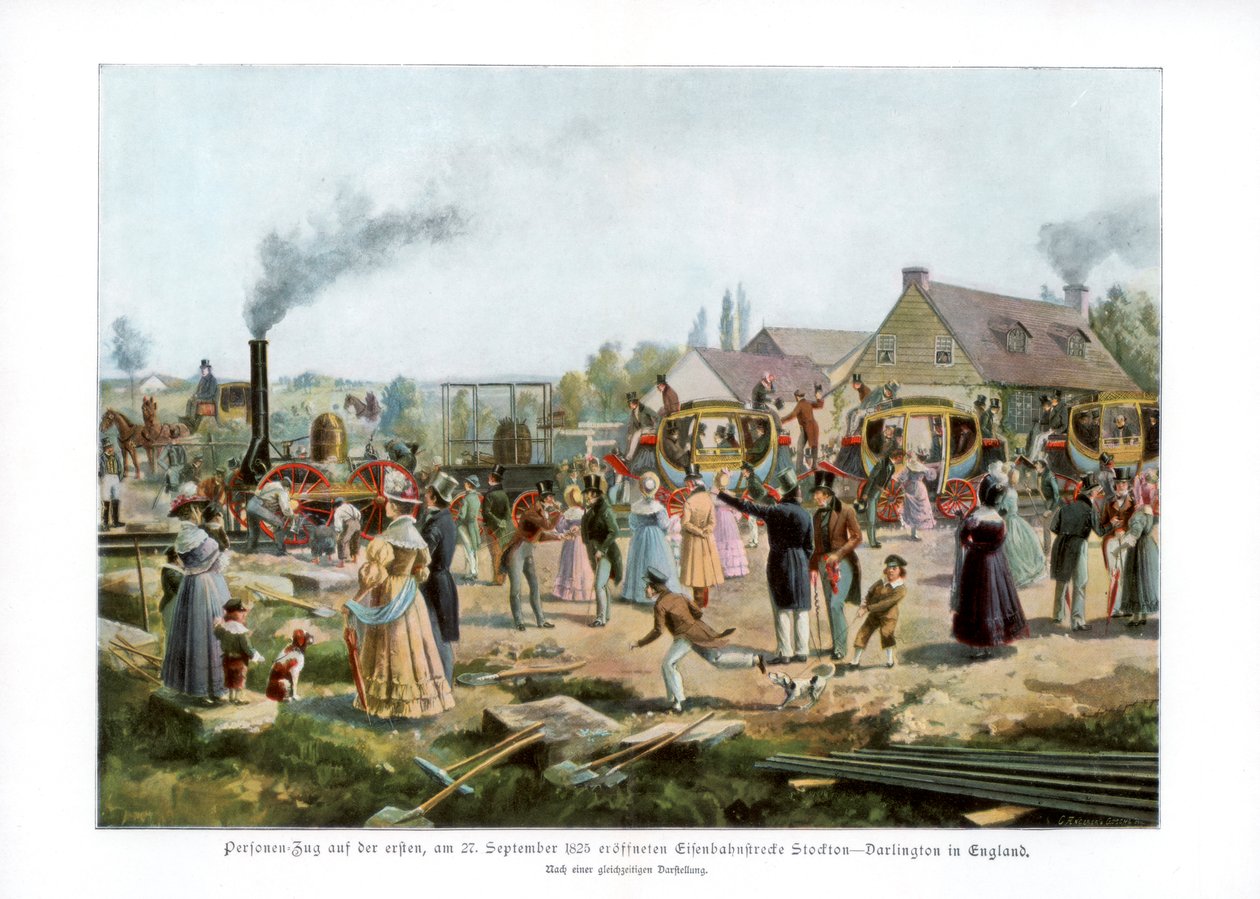 Stockton & Darlington vasút, 1825-1900 alkotó: Unbekannt