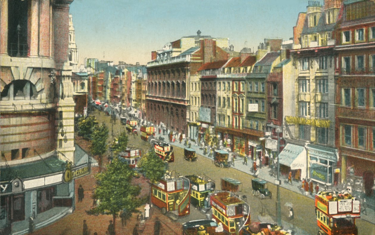 The Strand, London, 1910. alkotó: Unbekannt
