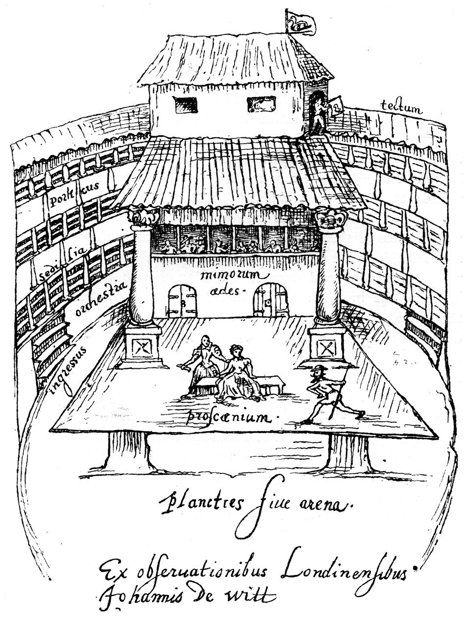 The Swan Theatre, London, 1596, 1893 alkotó: Unbekannt