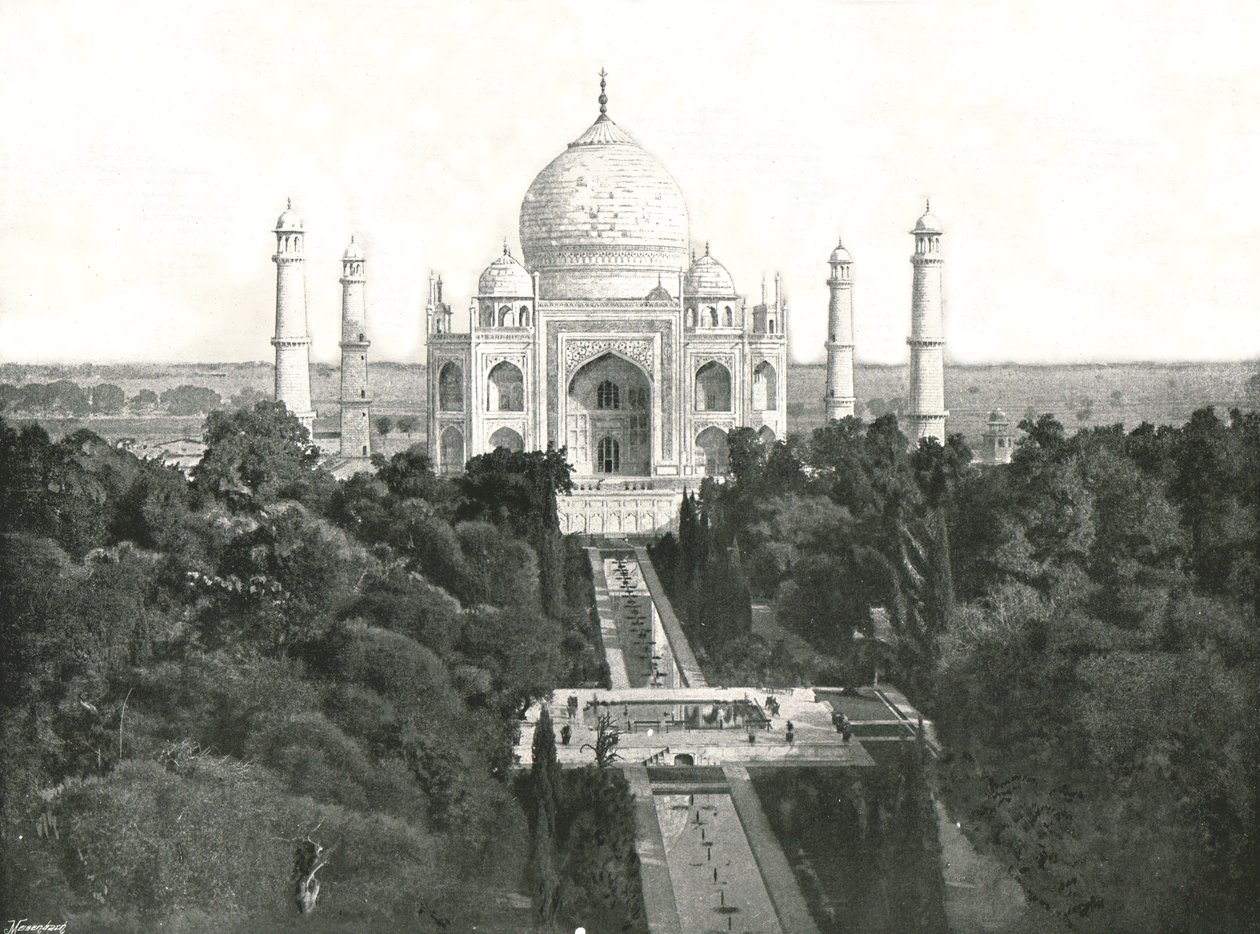 A Taj Mahal, Agra, India, 1895. alkotó: Unbekannt