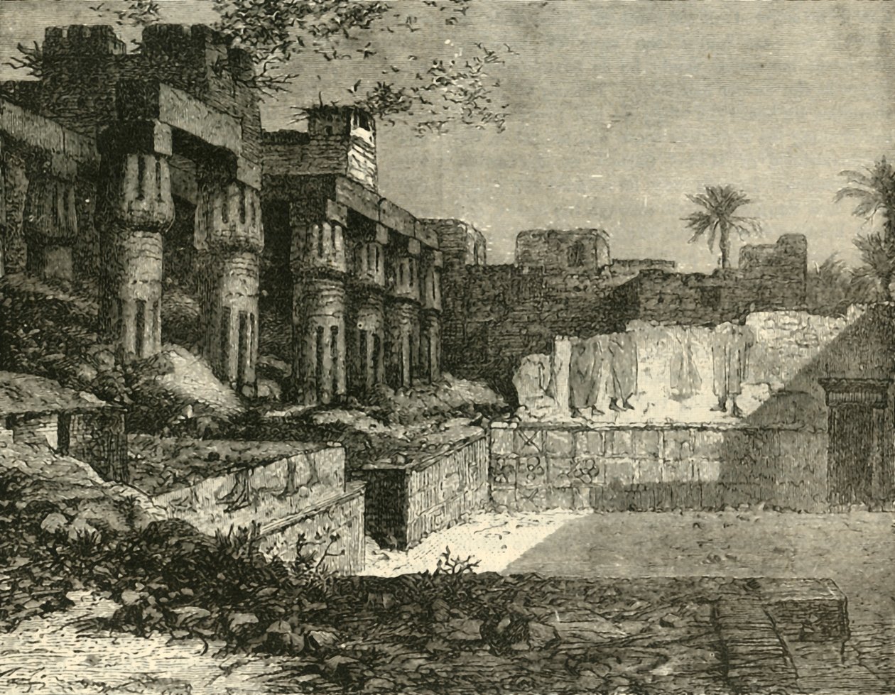 A luxori templom, 1890. alkotó: Unbekannt