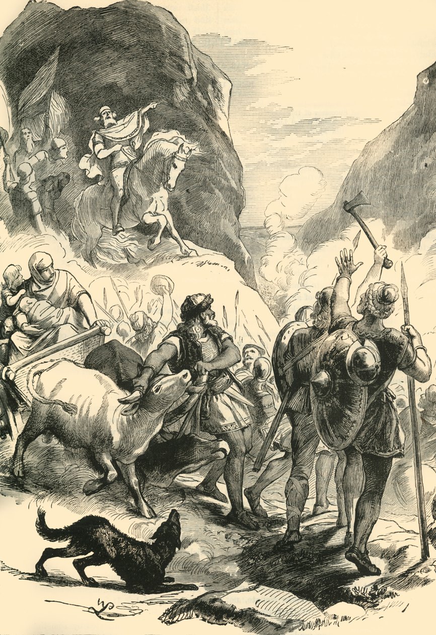 A teutonok 1890 márciusában. alkotó: Unbekannt