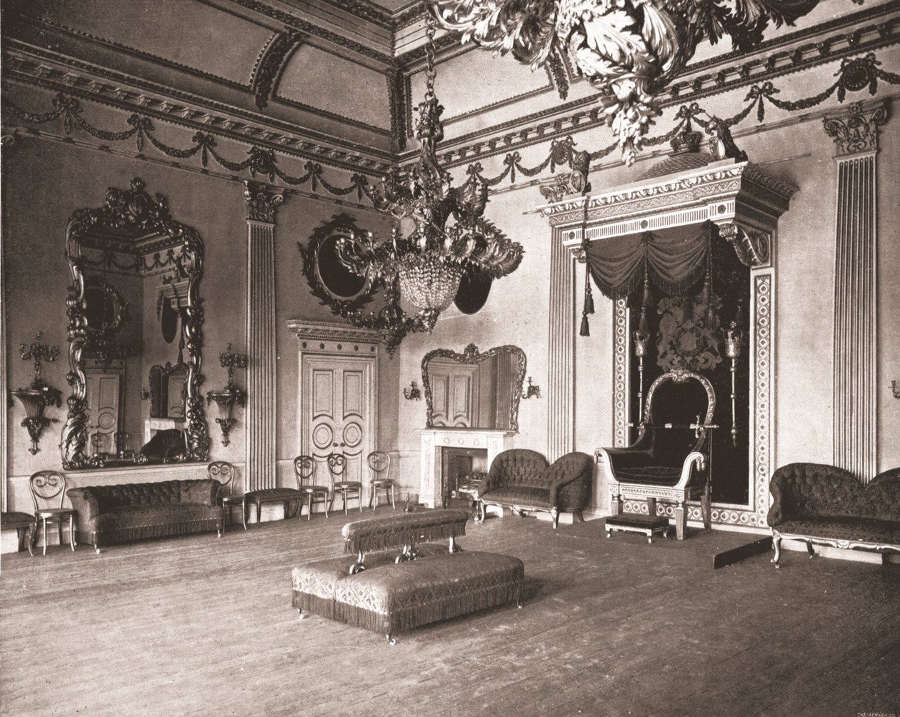 The Throne Room, Dublin Castle, Dublin, Írország, 1894. alkotó: Unbekannt