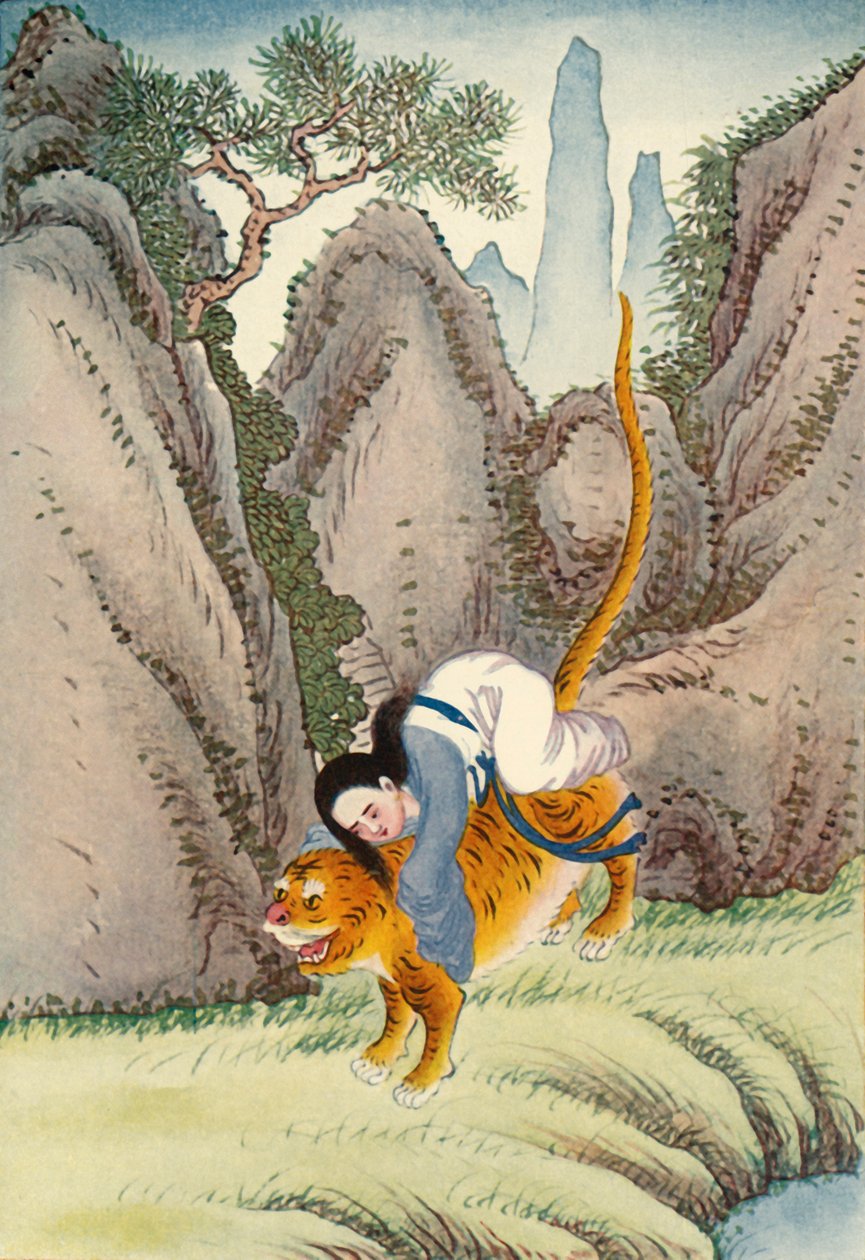 "A tigris elviszi Miao Shant", 1922. alkotó: Unbekannt