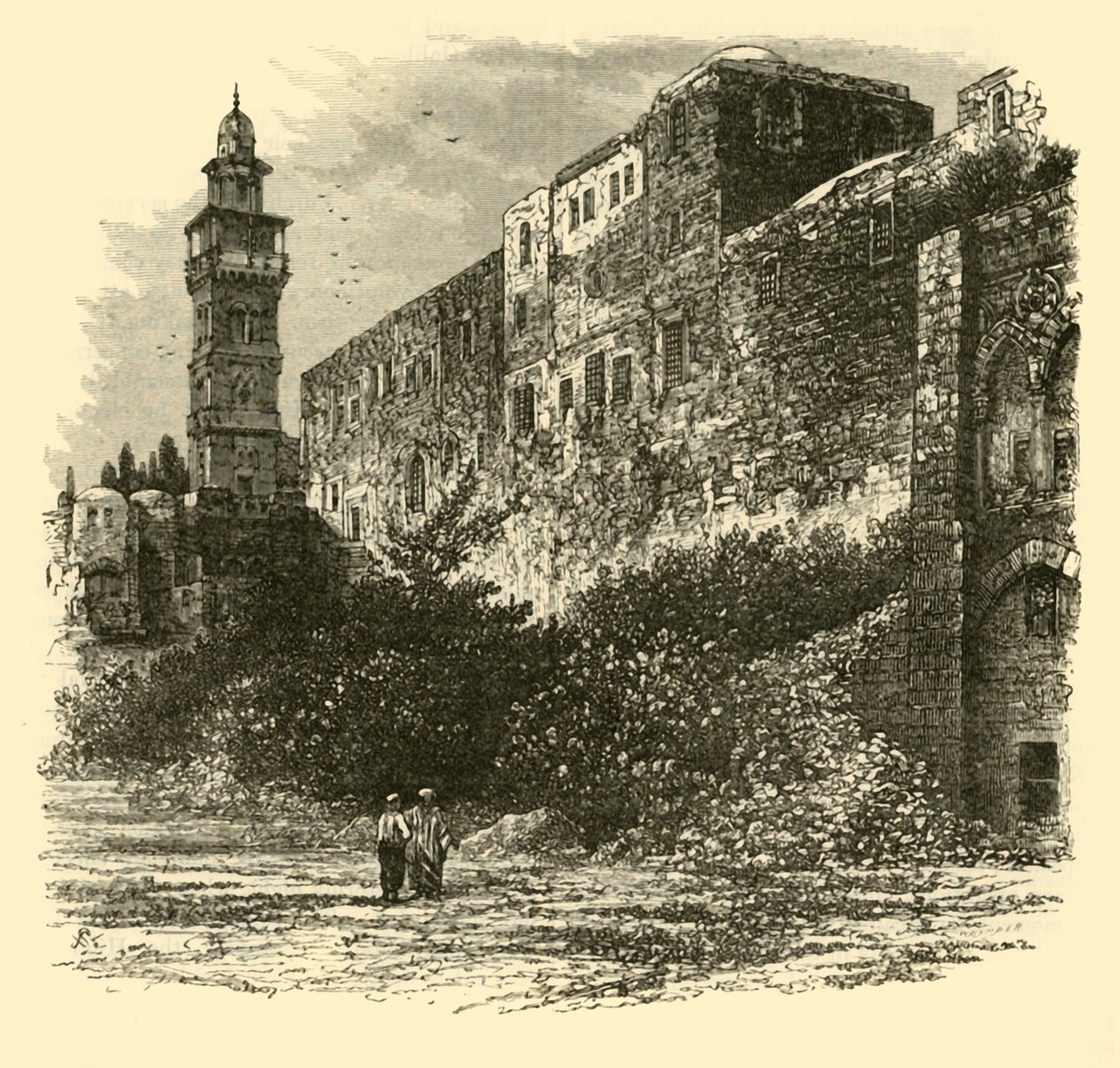 Antónia tornya, Jeruzsálem, 1890. alkotó: Unbekannt