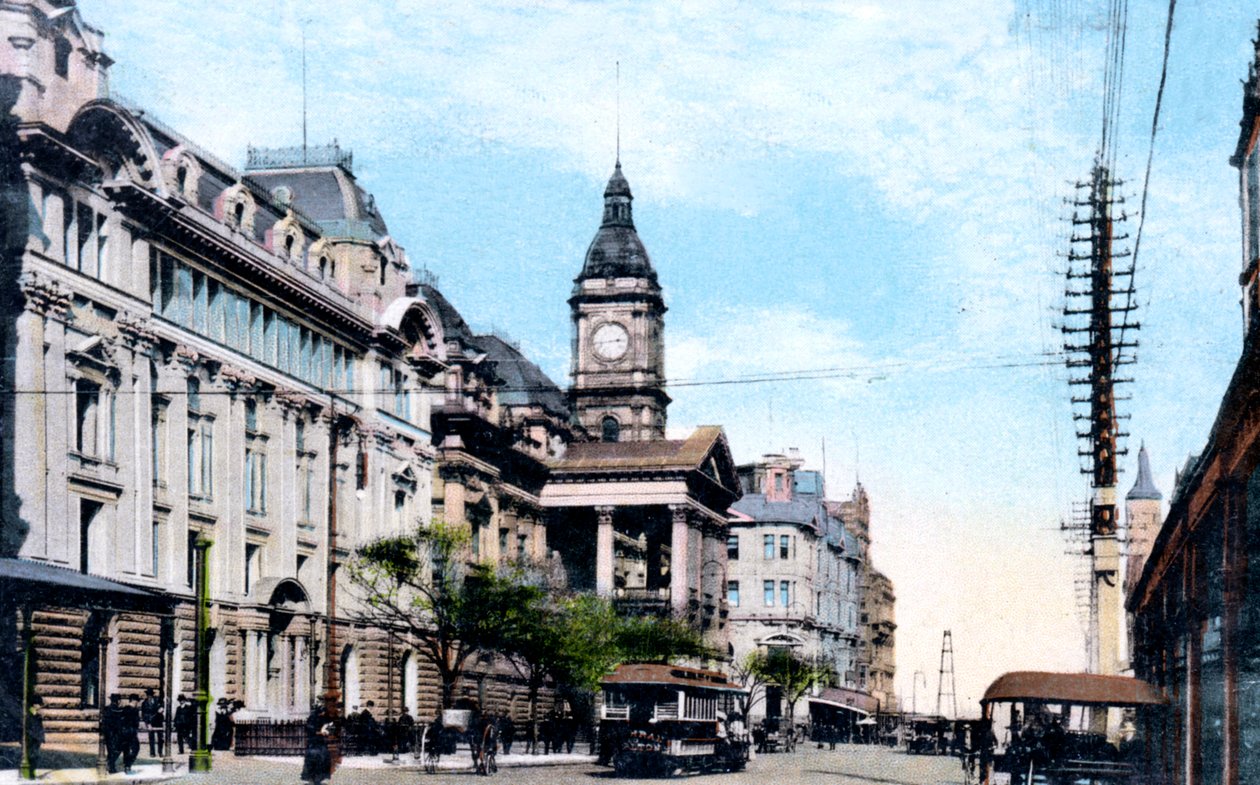 A Városháza új bővítménye, Melbourne, Ausztrália, 1912 alkotó: Unbekannt