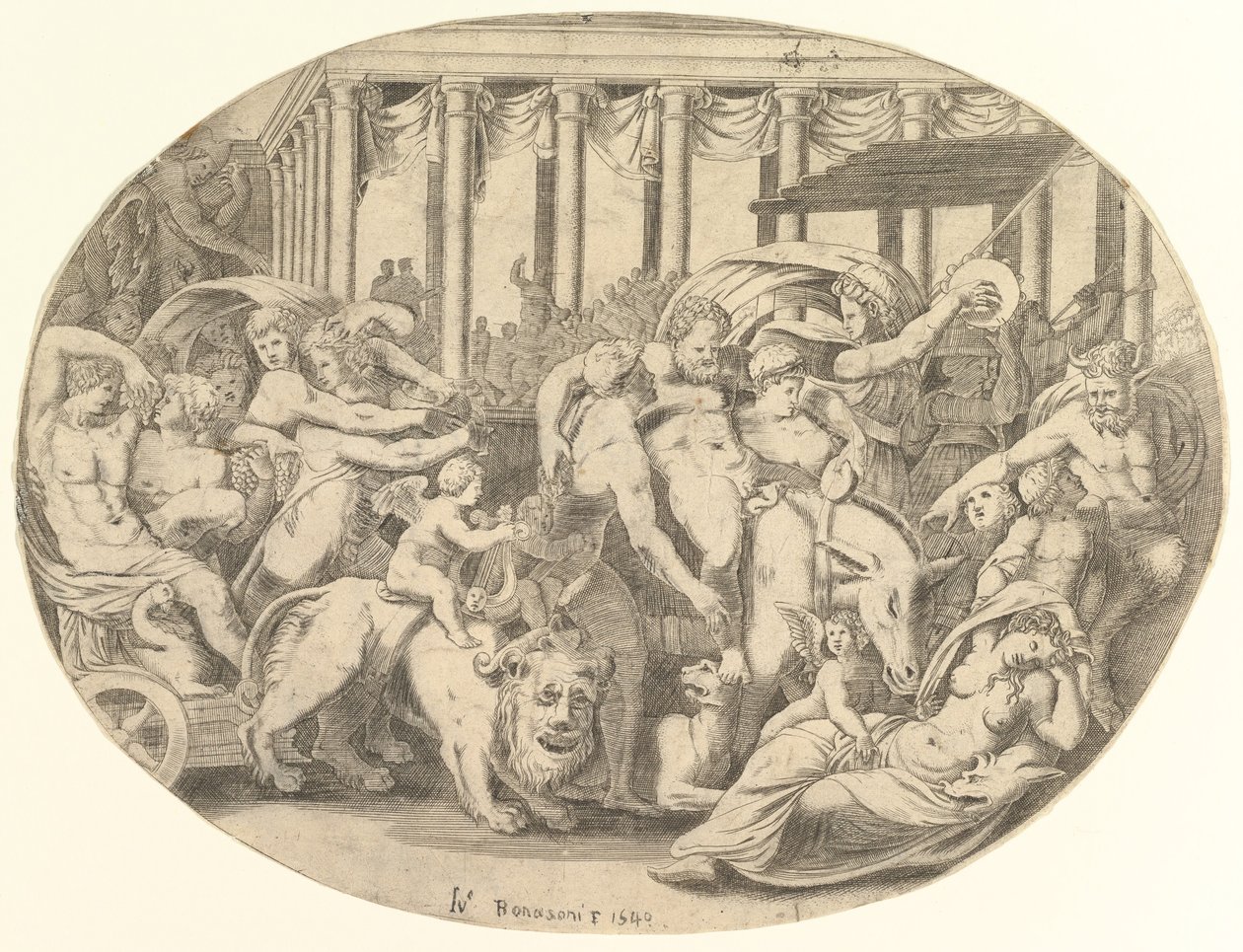 Bacchus diadala, 16. század. alkotó: Unbekannt