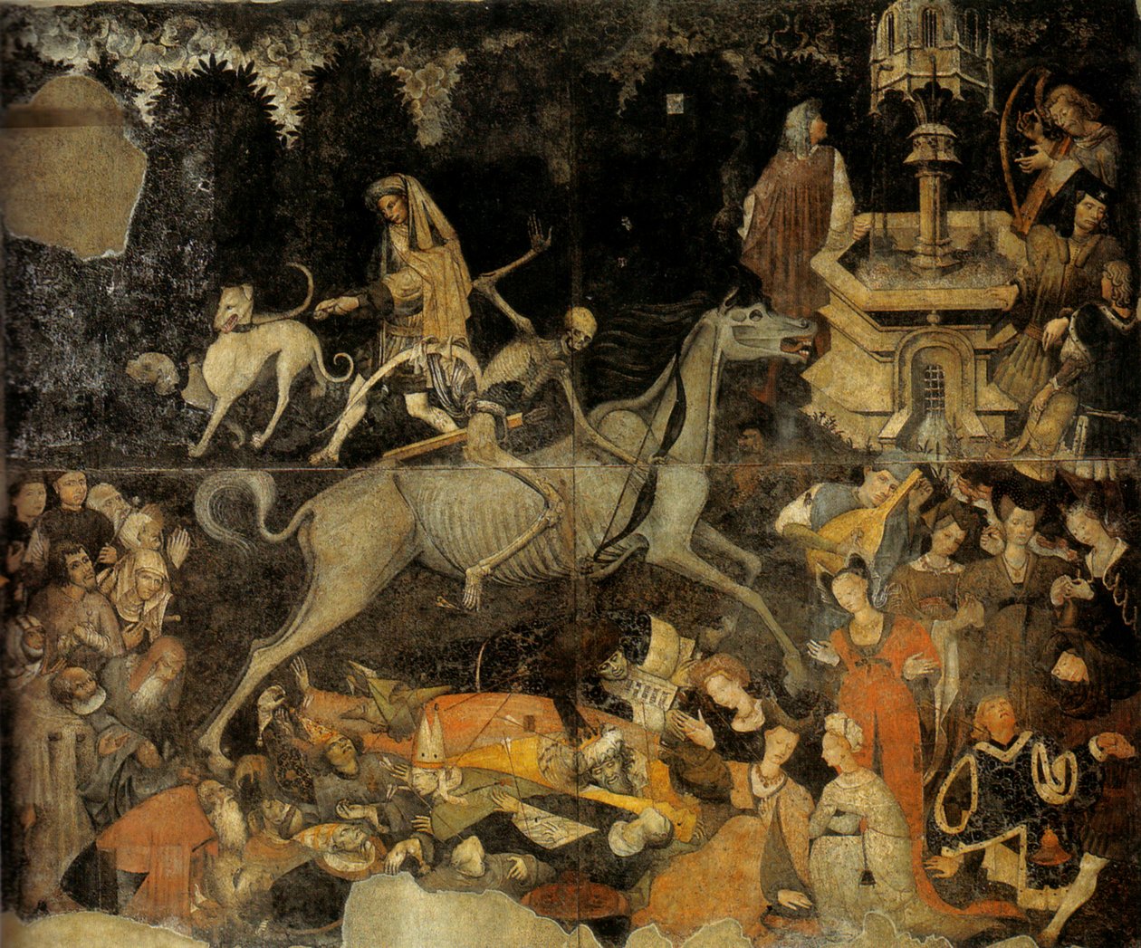A halál diadala, kb. 1445-1447 alkotó: Unbekannt