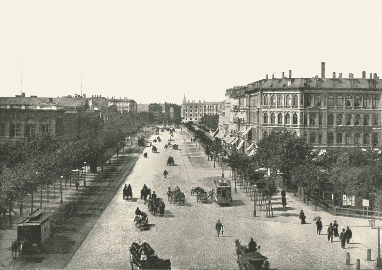 A Vesterbrogade, Koppenhága, Dánia, 1895. alkotó: Unbekannt