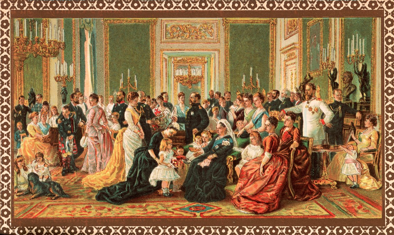 A viktoriánus királyi család, 1887 alkotó: Unbekannt