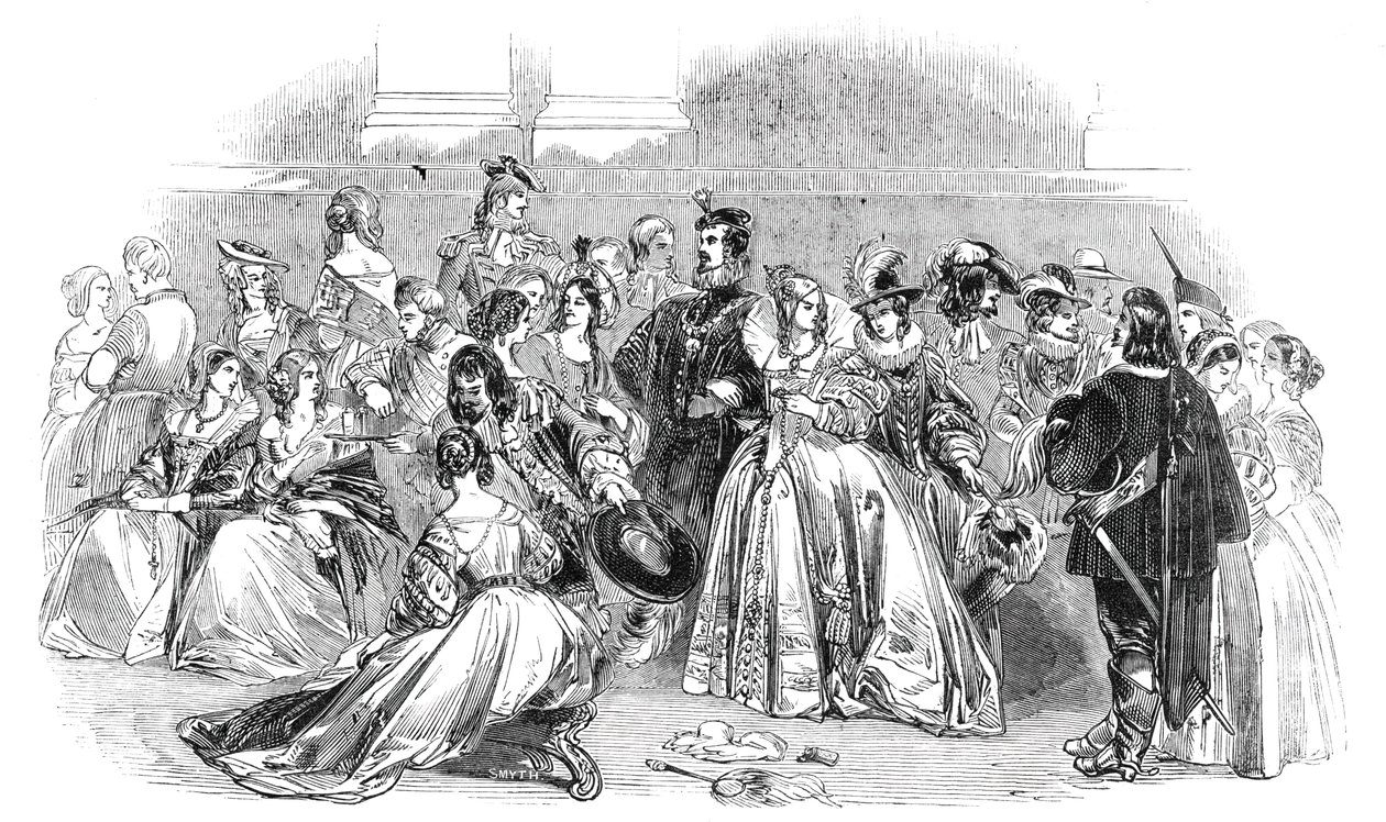 A Waverley-bál, 1844. alkotó: Unbekannt