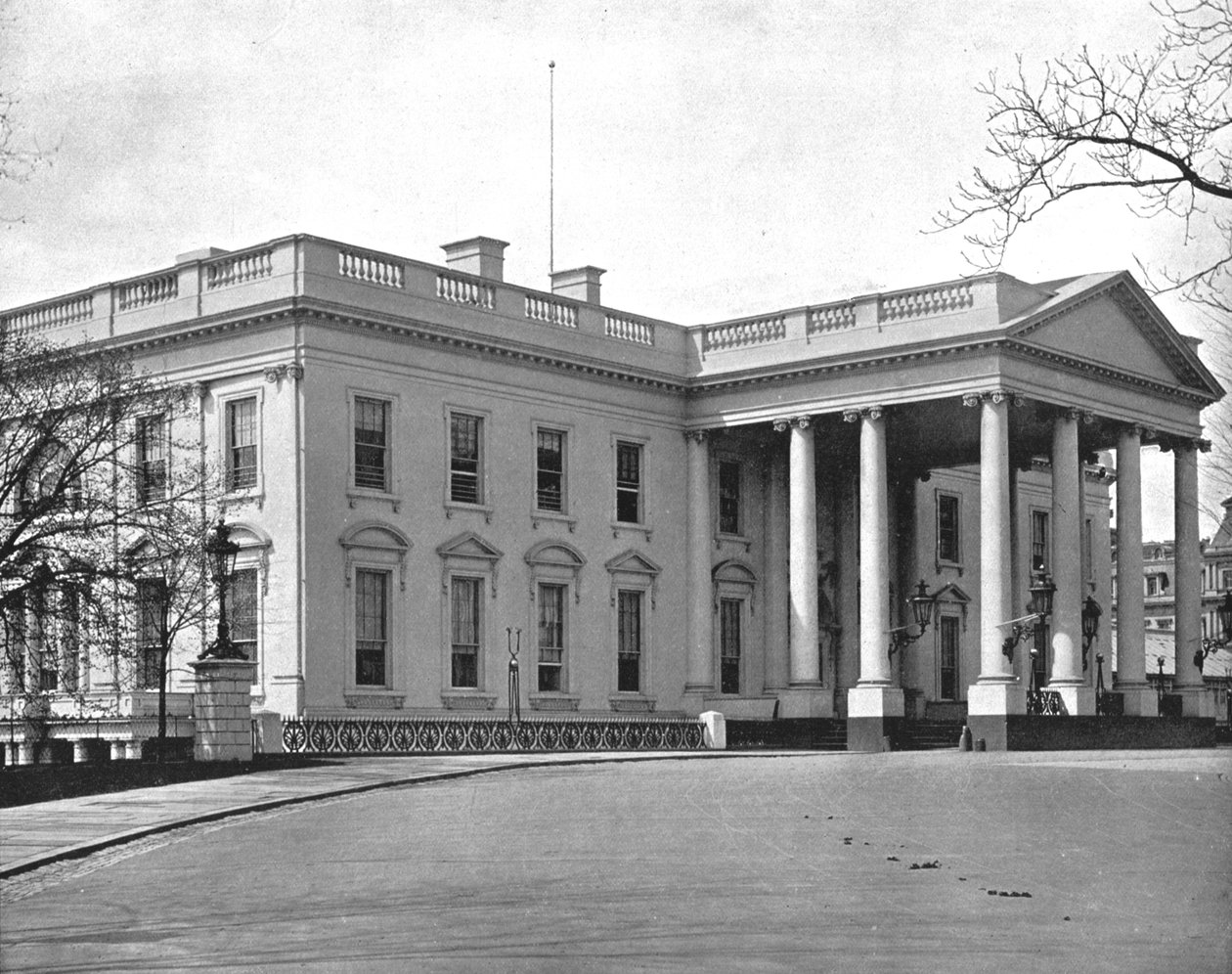A Fehér Ház, Washington DC, USA, 1900. alkotó: Unbekannt