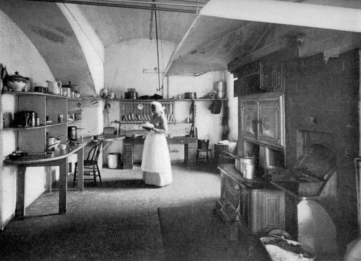 A Fehér Ház konyhája, Washington DC, USA, 1908 alkotó: Unbekannt