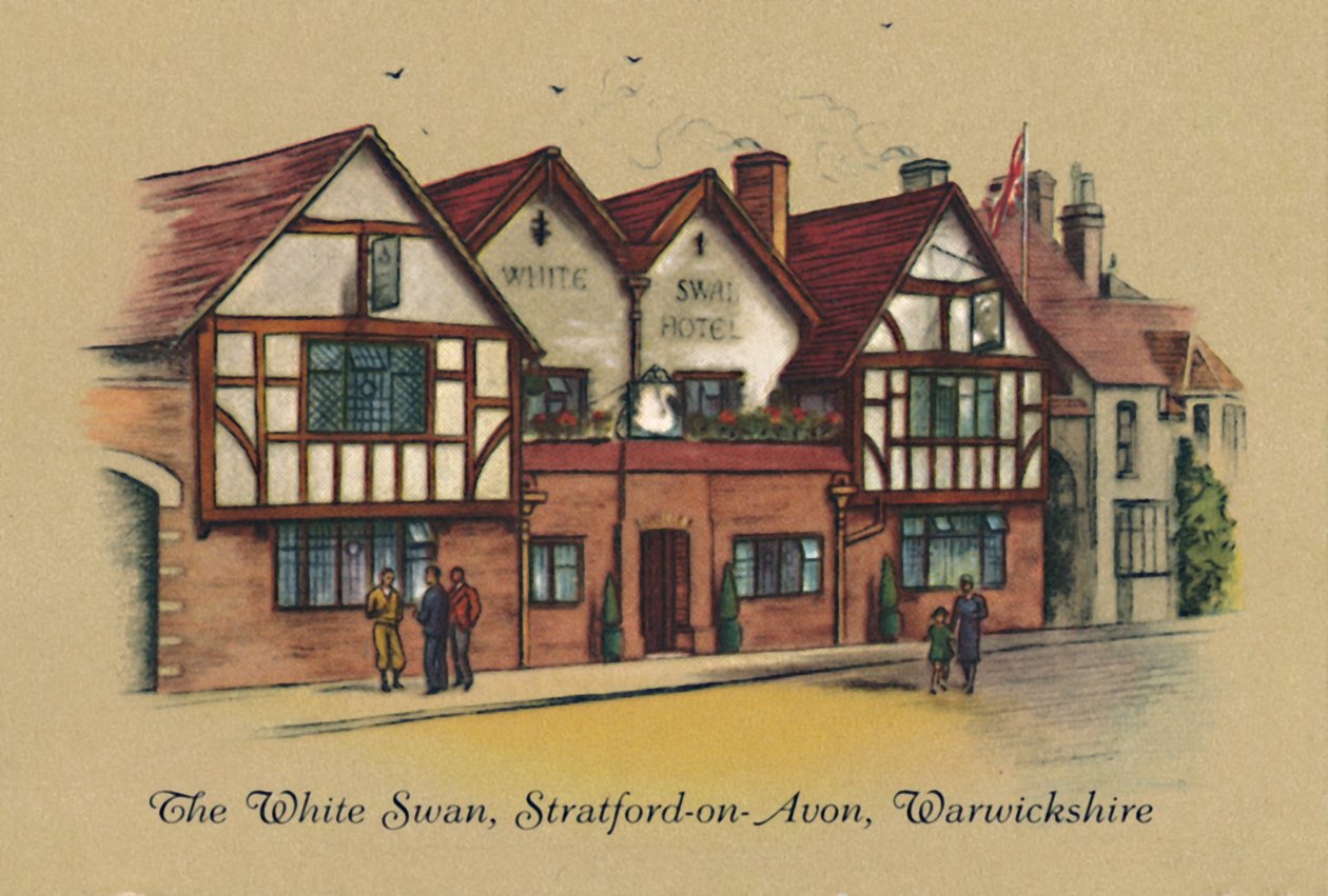 A fehér hattyú, Stratford-on-Avon, Warwickshire, 1939 alkotó: Unbekannt