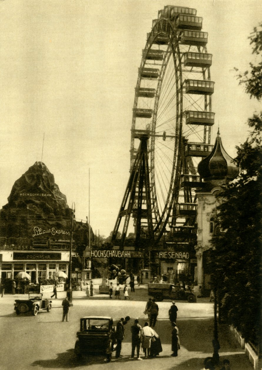 A Wiener Riesenrad, Bécs, Ausztria, c1935. alkotó: Unbekannt