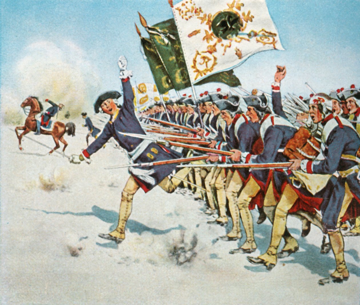 A mollwitzi csata, 1741. április 11., 1936. alkotó: Unbekannt