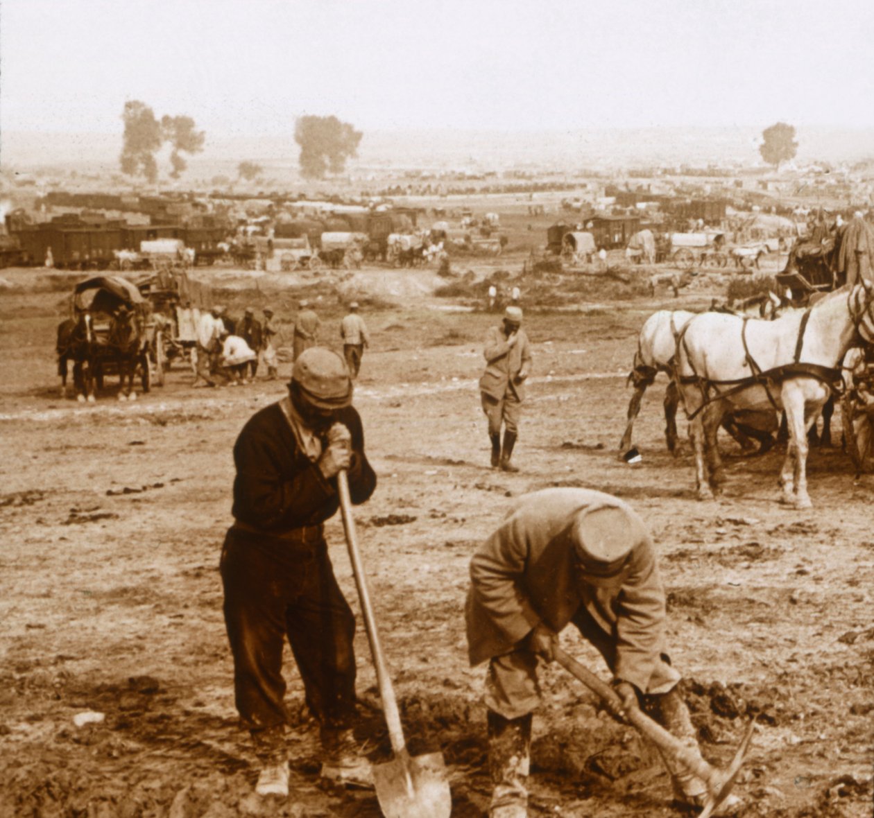 Az állomás, Bray-sur-Somme, Észak-Franciaország, c1914-c1918 alkotó: Unbekannt