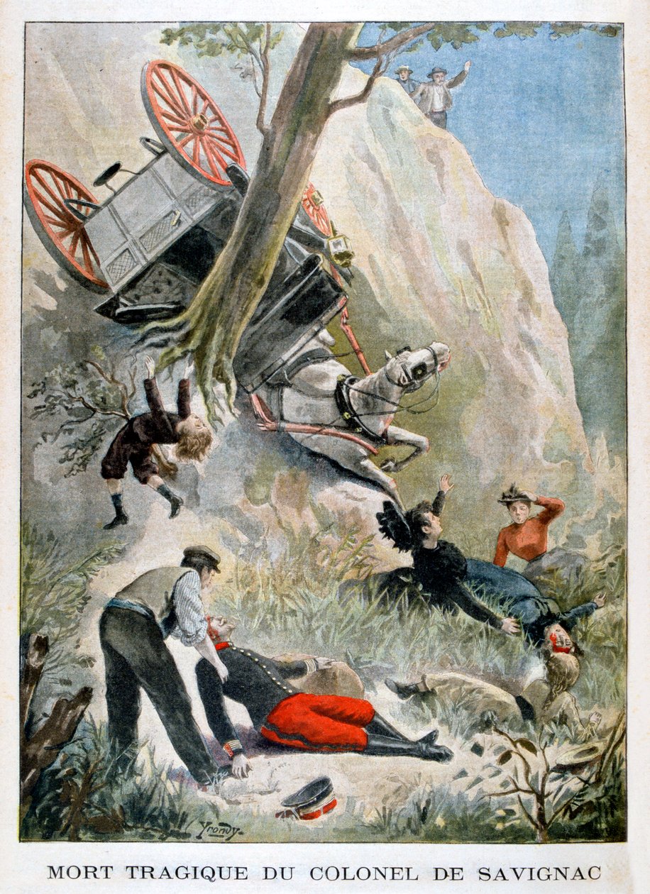 De Savignac ezredes tragikus halála, 1901 alkotó: Unbekannt
