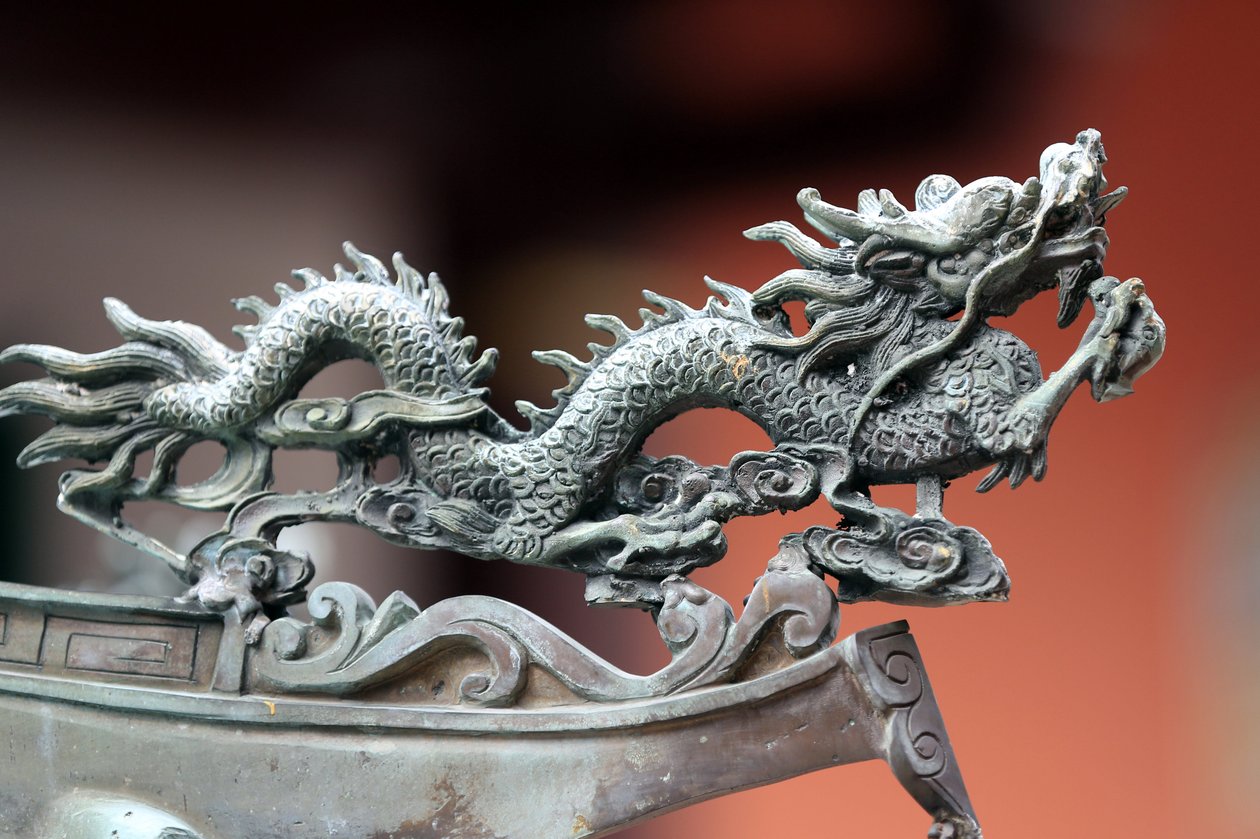 Thian Hock Keng templom. Sárkány. Szingapúr alkotó: Unbekannt