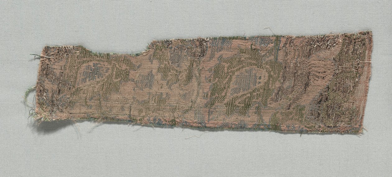 Három olasz gótikus selyemtöredék, 1350-1399. alkotó: Unbekannt