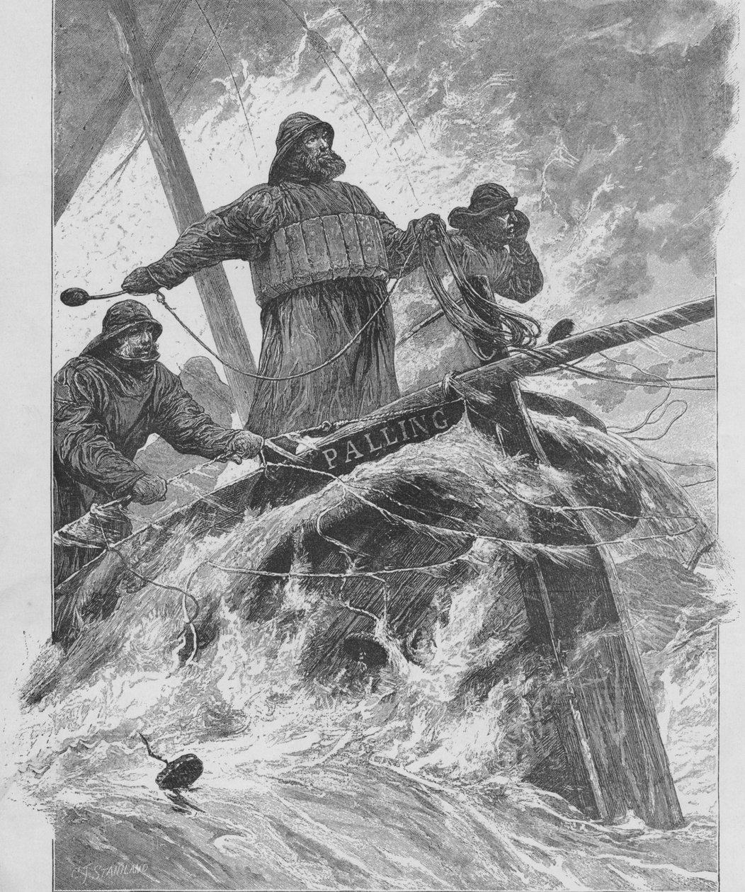 Az életvonal dobása, 1890. alkotó: Unbekannt
