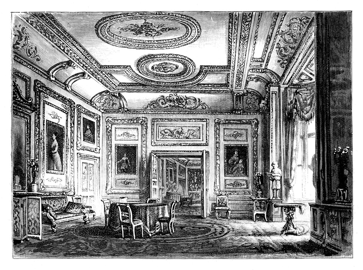The White Drawing Room, Windsor Castle, 1888 alkotó: Unbekannt
