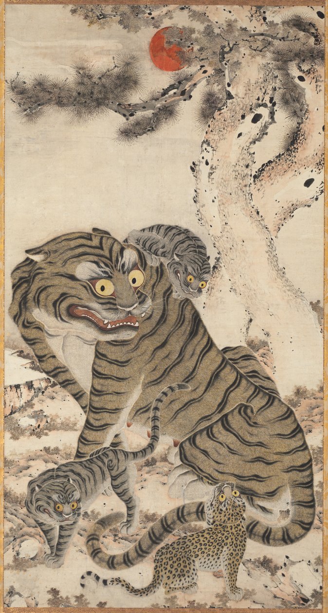 Tigris család, 1800-as évek. alkotó: Unbekannt